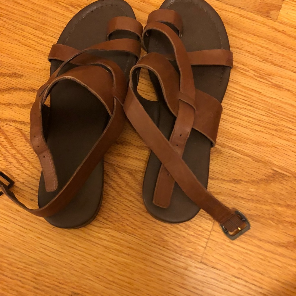 Franco Sarto Brown Wrap Sandal